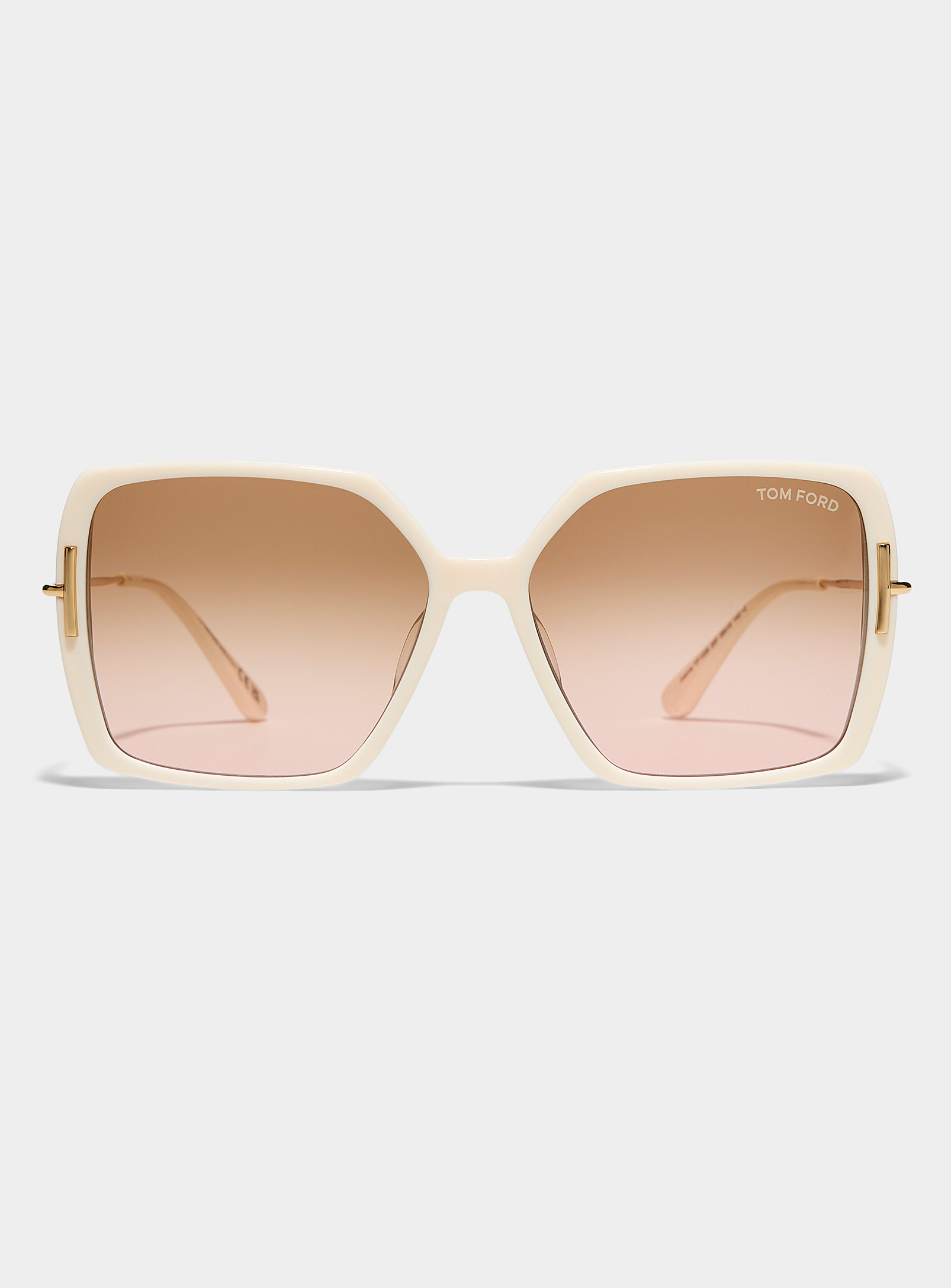 Tom Ford Joanna Square Sunglasses In Gold