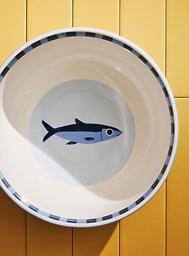Summer pattern large bowl