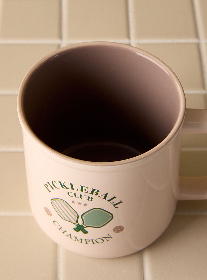 Simons Maison Ivory/Cream Beige Pickleball mug