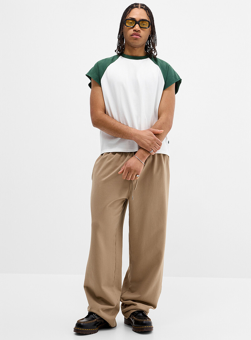 Washed Wide-Leg Sweatpant Relaxed Fit Imported From Seoul