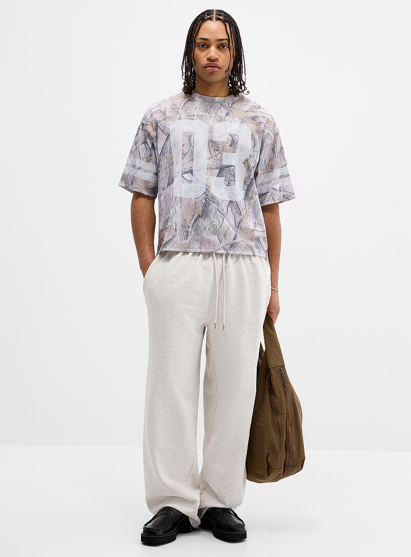 Washed Wide-Leg Sweatpant Relaxed Fit Imported From Seoul