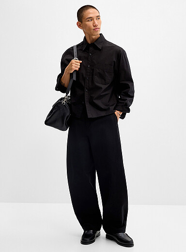 Le pantalon twill color&eacute; Coupe ample <b>Collection de S&eacute;oul</b>