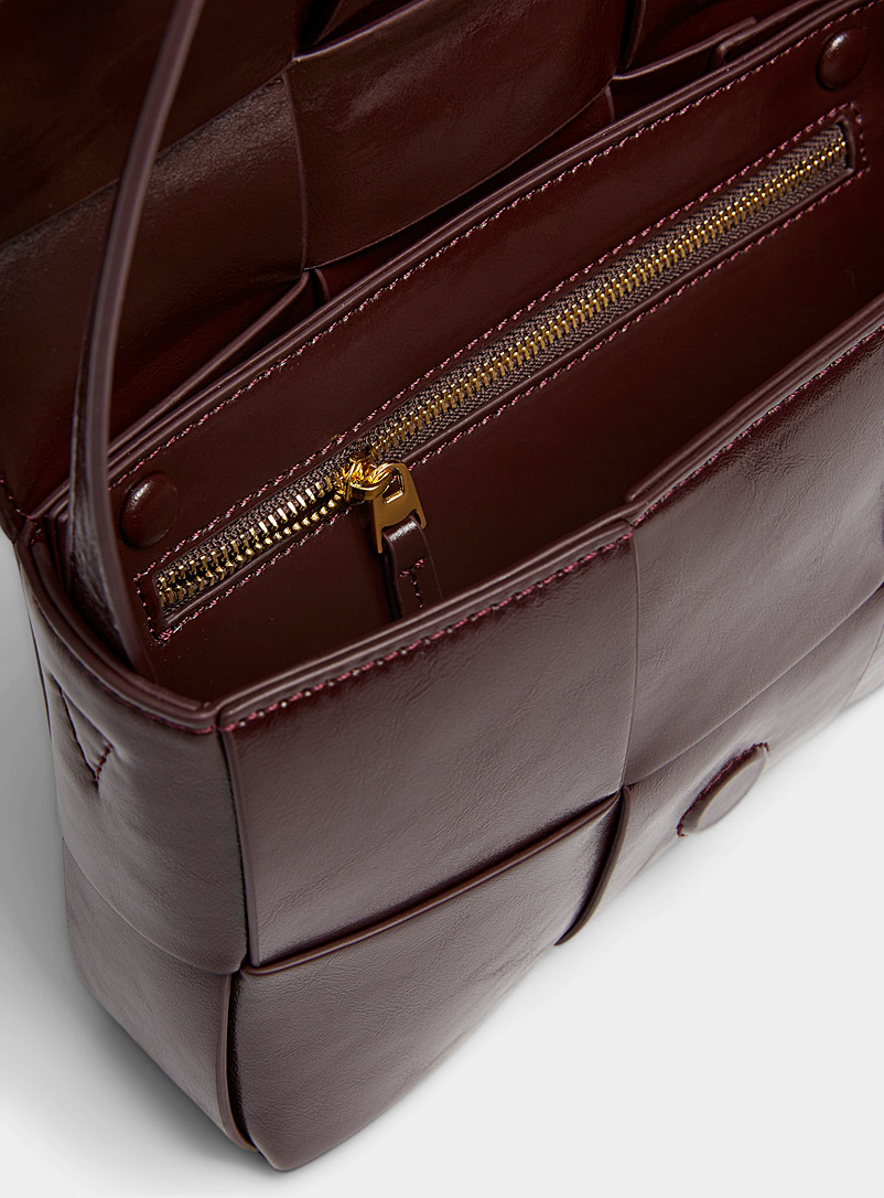 Rectangular woven leather crossbody bag product image 3