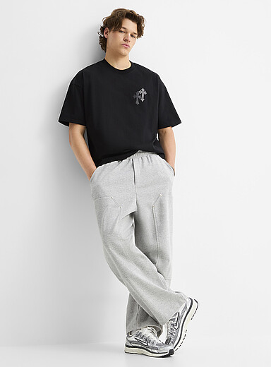 Carpenter-style sweatpant Relaxed fit <b>Imported from Seoul</b>