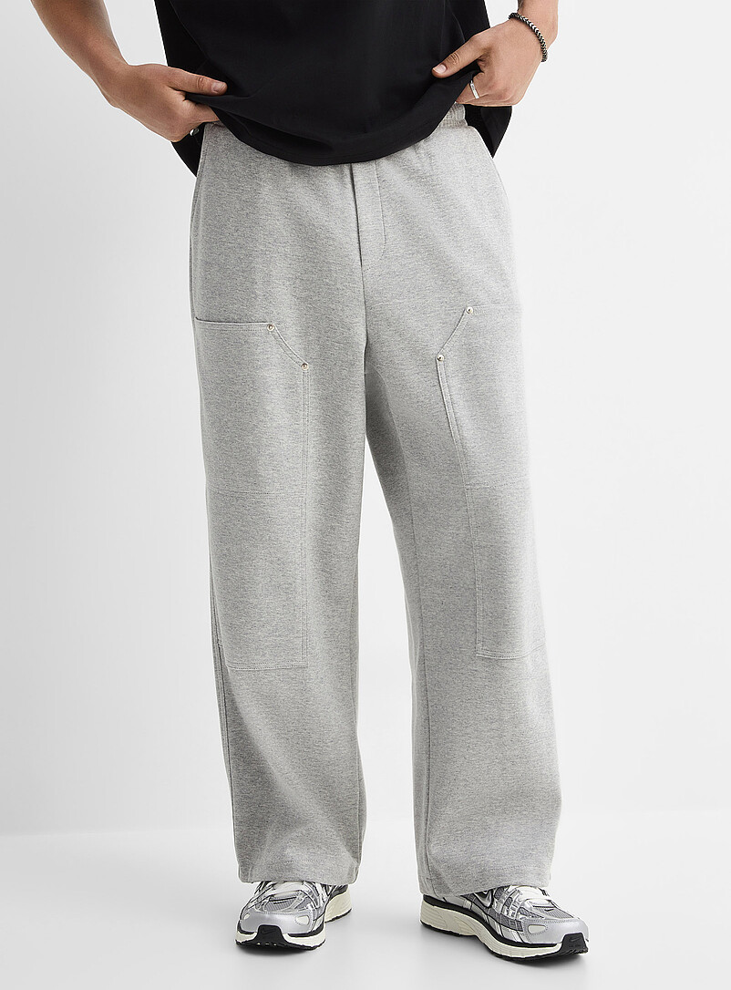 Djab Black Carpenter-style sweatpant Relaxed fit <b>Imported from Seoul</b> for men