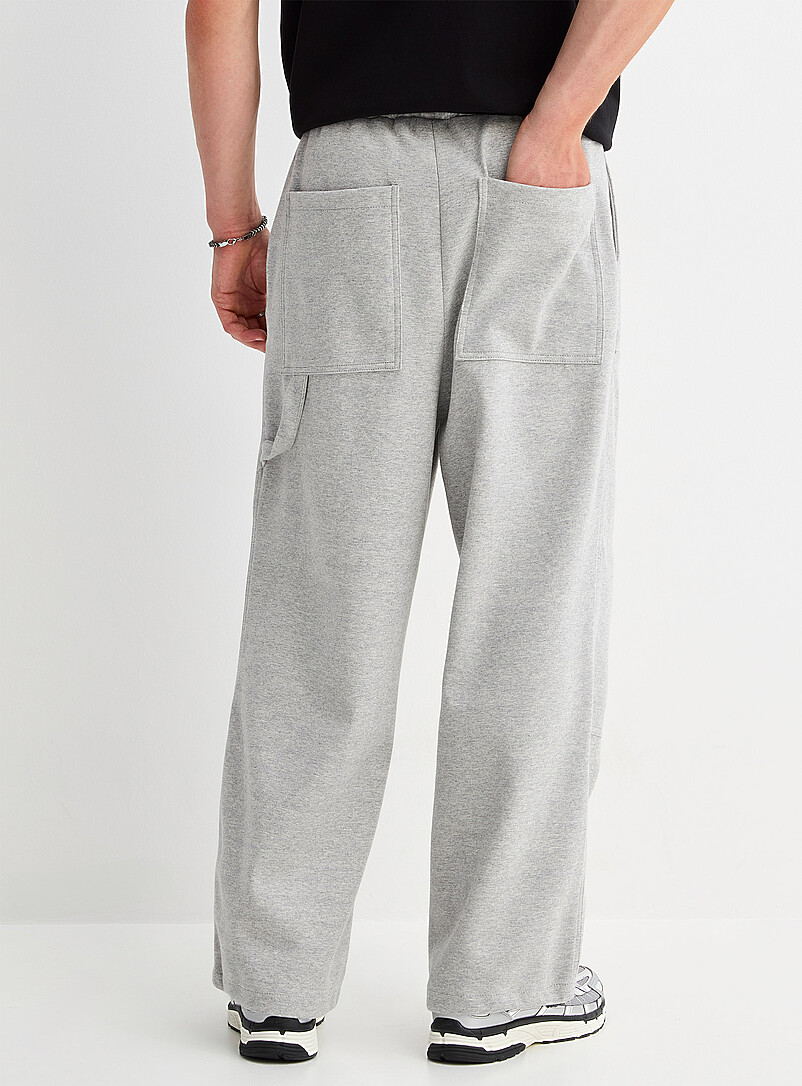 Djab Black Carpenter-style sweatpant Relaxed fit <b>Imported from Seoul</b> for men