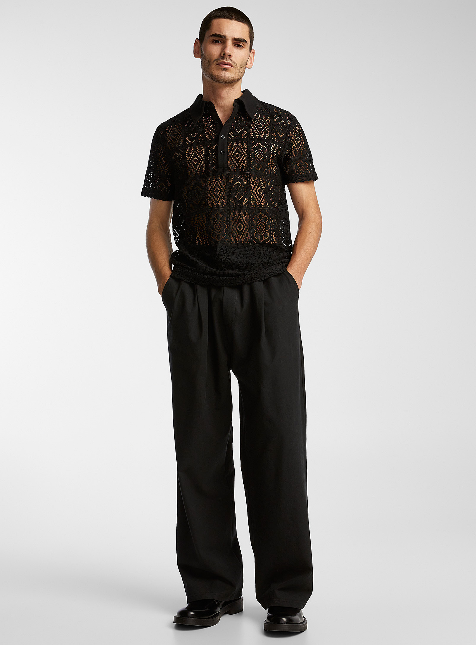 Le 31 Balloon Twill Pant In Black
