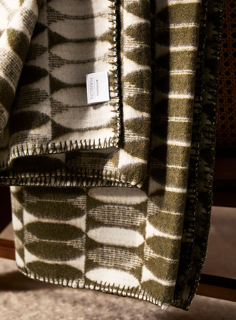 Retro mosaic throw 130 x 170 cm product image 2