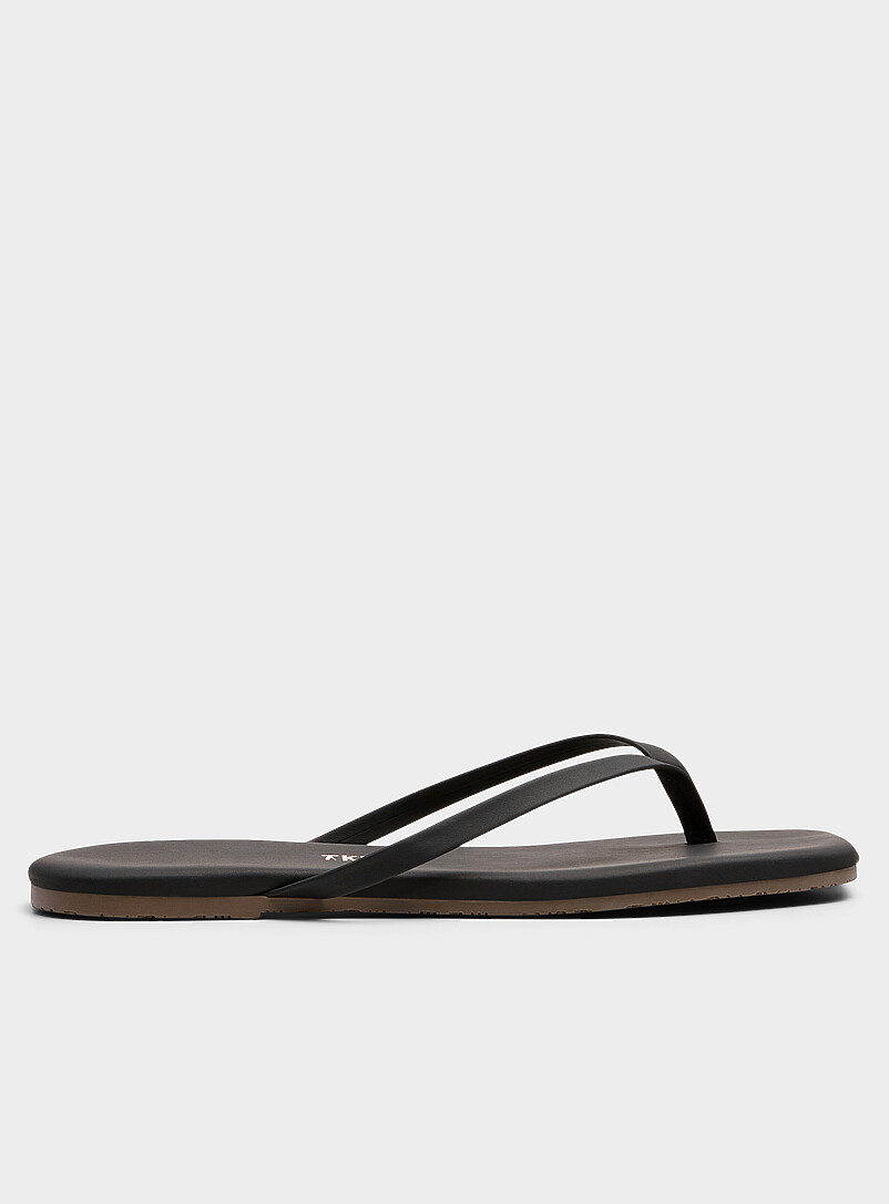 Square toe Lily matte leather flip-flops Women product image 2