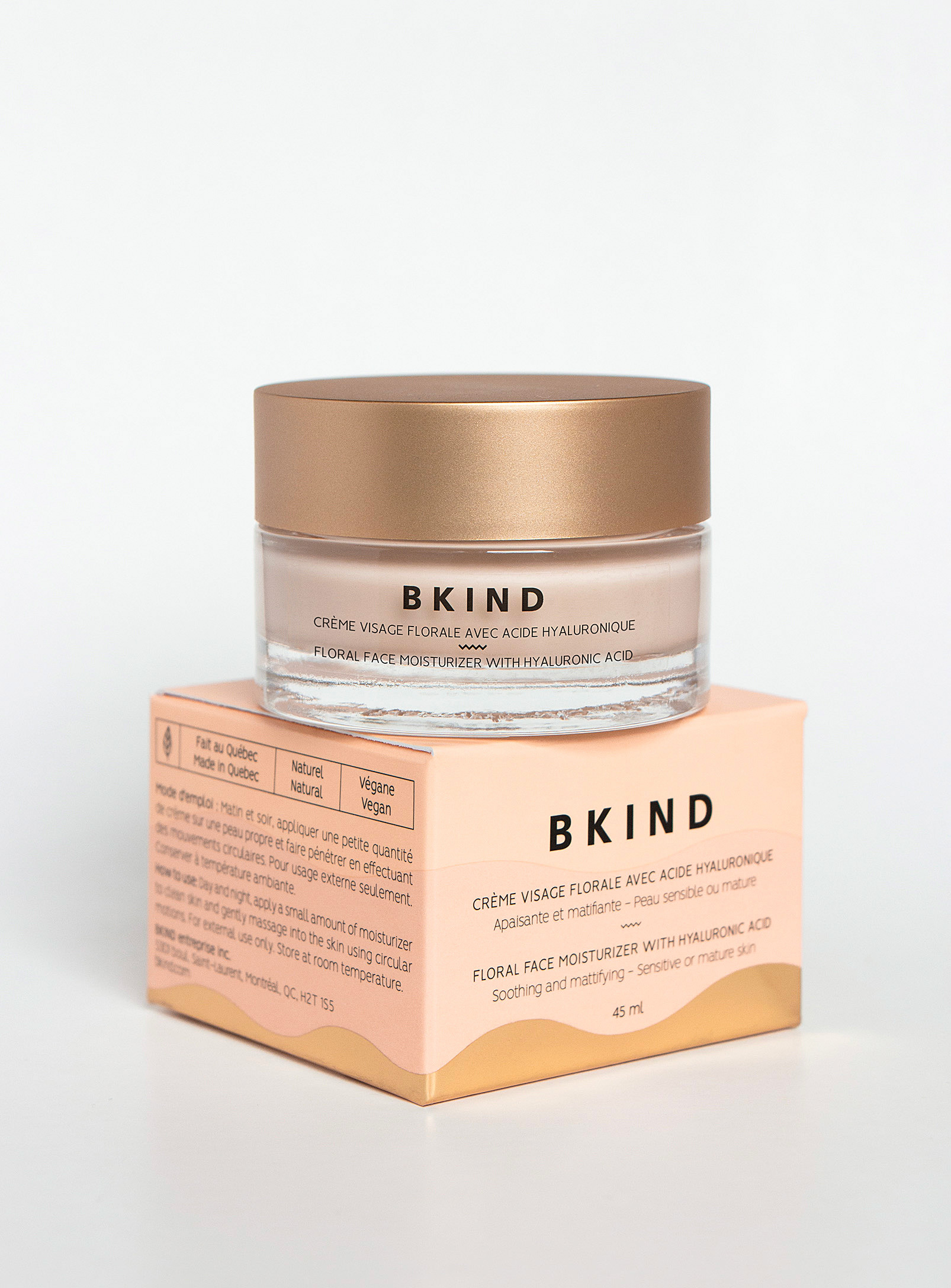 BKIND - Floral face cream with hyaluronic acid