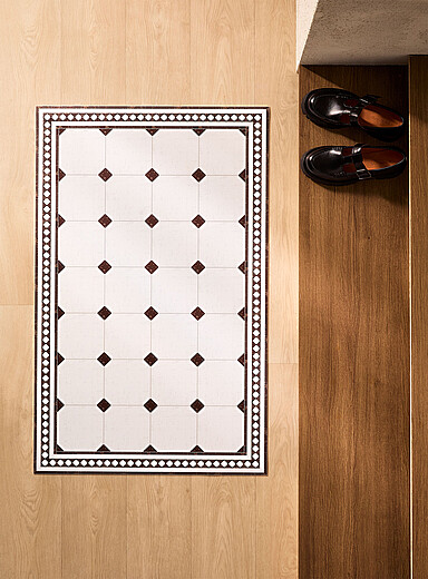 Lion gorgeous checkerboard vinyl rug 60 x 95 cm | Adama | | Simons