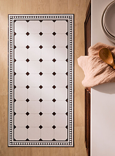 Lion gorgeous checkerboard vinyl rug 60 x 120 cm | Adama | | Simons