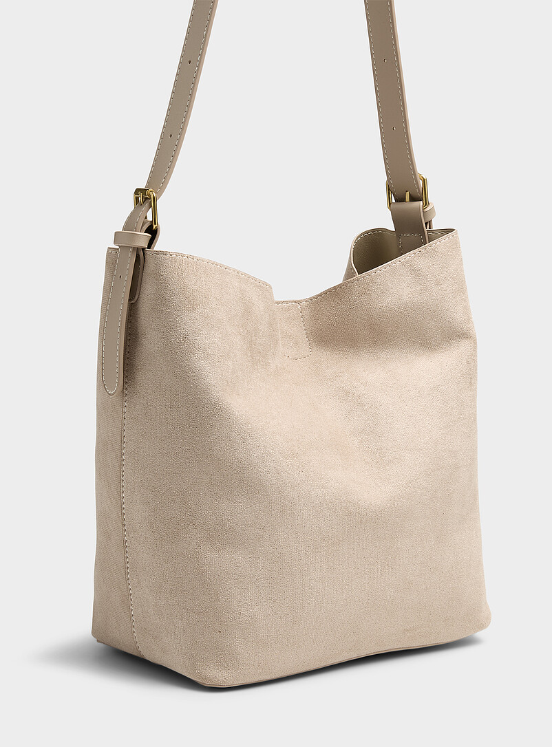 Simons: Le sac besace bandouli&egrave;re ceinture Noir pour femme