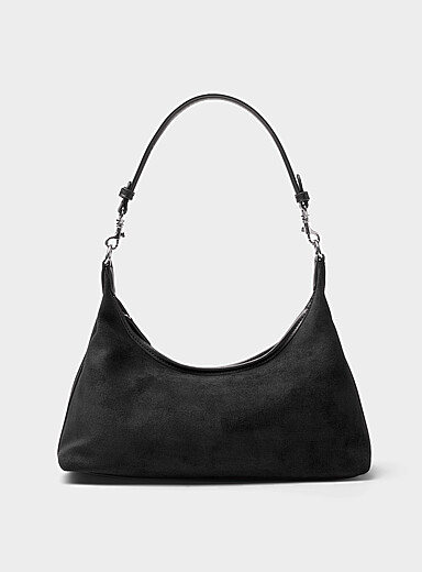 Le sac d'&eacute;paule minimaliste velout&eacute;