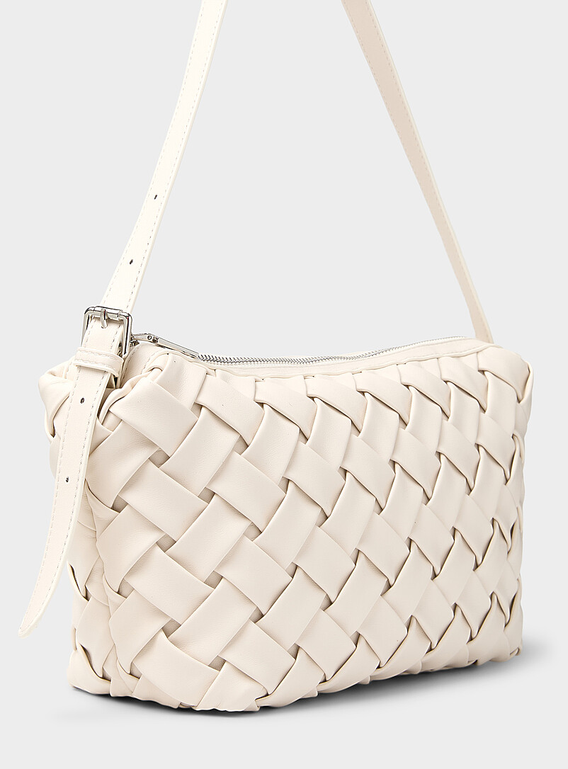 Basketweave faux-leather crossbody bag product image 2