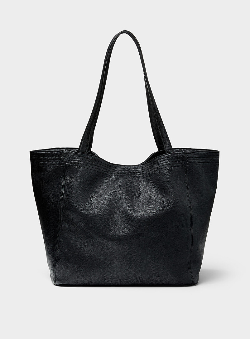 Supple faux-leather tote product image (primary)