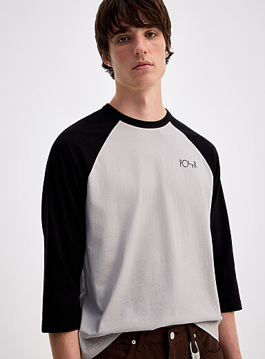 Le t-shirt raglan bicolore manches 3/4 <b>Coupe ajust&eacute;e</b>