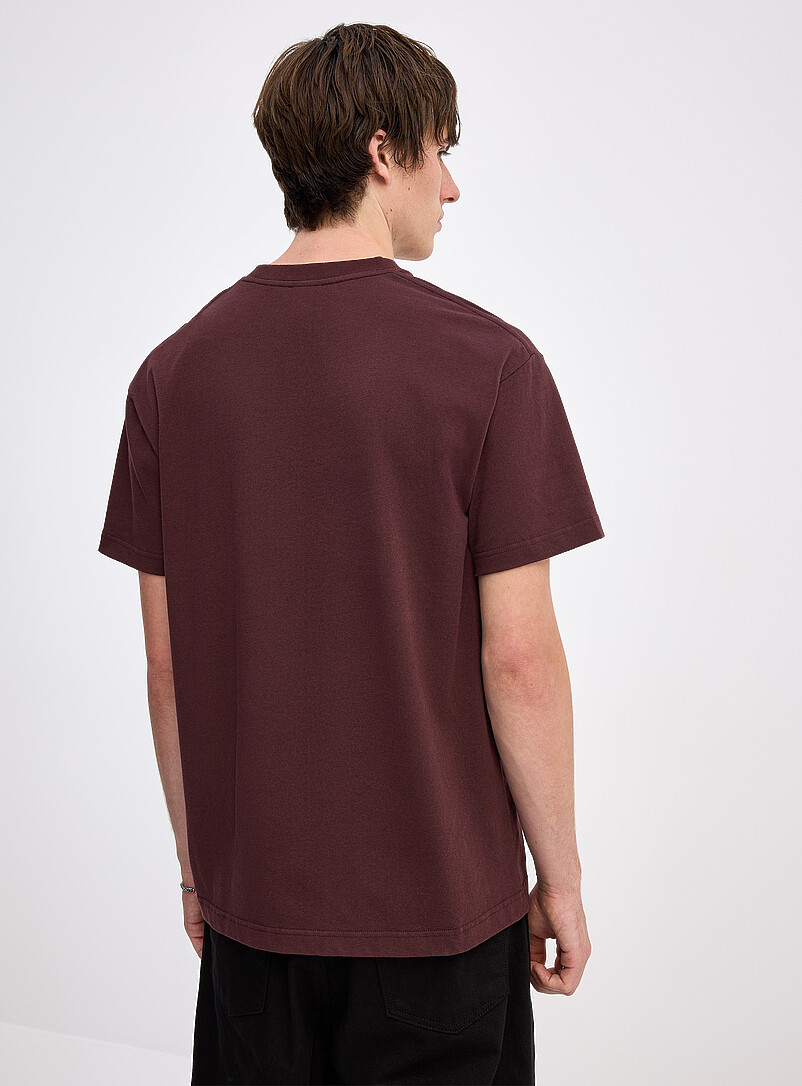 Metal logo burgundy T-shirt Regular fit product image 3