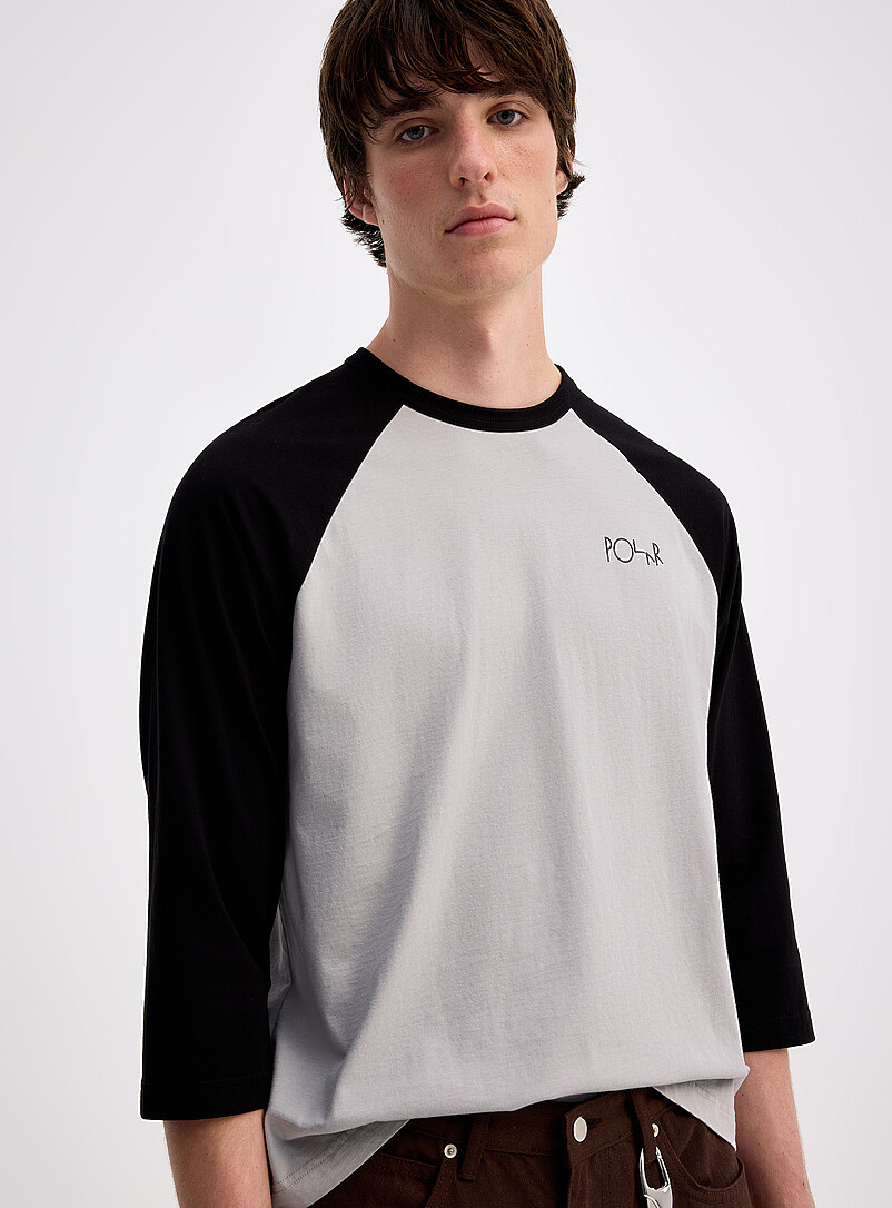 3/4 sleeve two-tone raglan T-shirt Slim fit product image (primary)