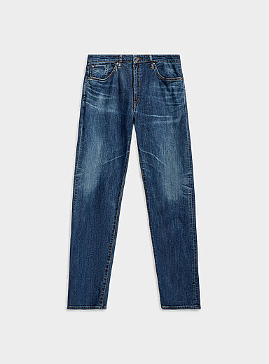 Edwin:  Le jean bleu fonc&eacute; Aomori <b>Coupe fusel&eacute;e</b> Bleu fonc&eacute; - Indigo pour homme