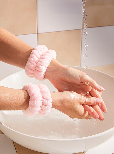 Les bandeaux pour poignets douce peluche Ensemble de 2