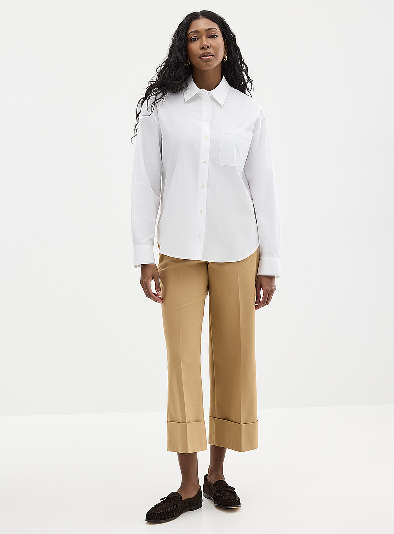Patch pocket loose poplin shirt product image 2