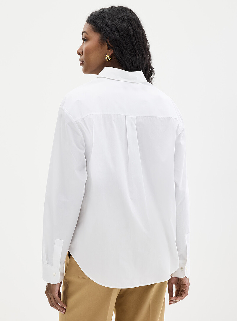 Patch pocket loose poplin shirt product image 3