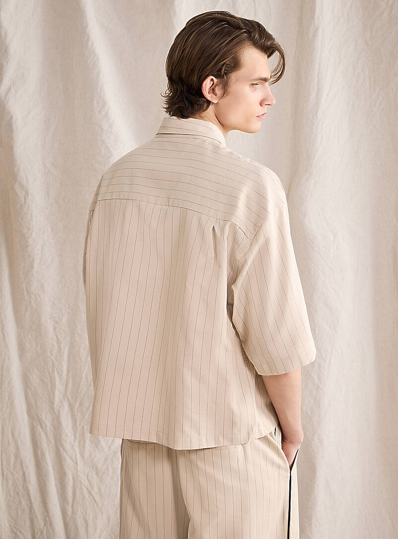 Cropped pinstripe shirt Le 31 Studio capsule product image 3
