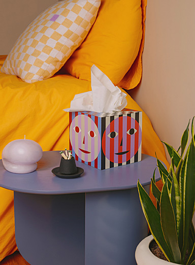 Housse En Coton Pour Boîte à Mouchoirs Carrée - Cache-Box Décoratif Crème - Décoration Salle De Bain Et Intérieur - Dimensions 14x14x15 Cm - 4