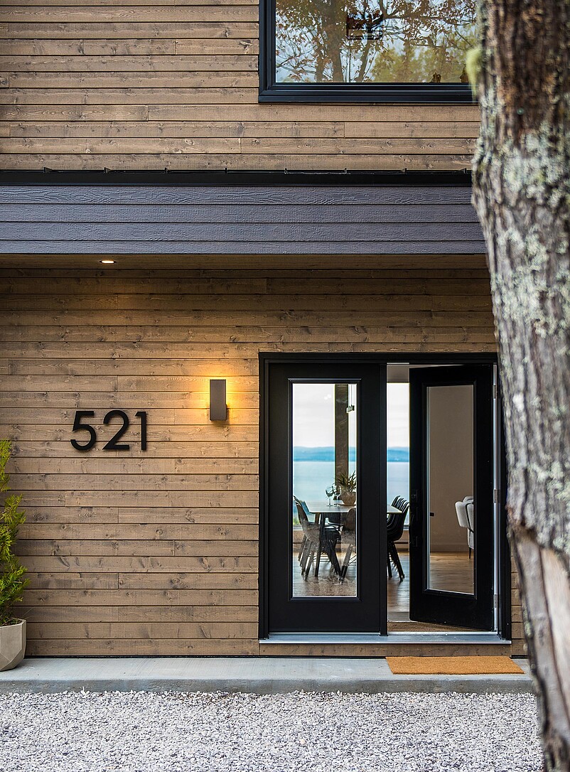 Le numéro de porte Contemporaine 12 po de hauteur | Mon adresse civique ...