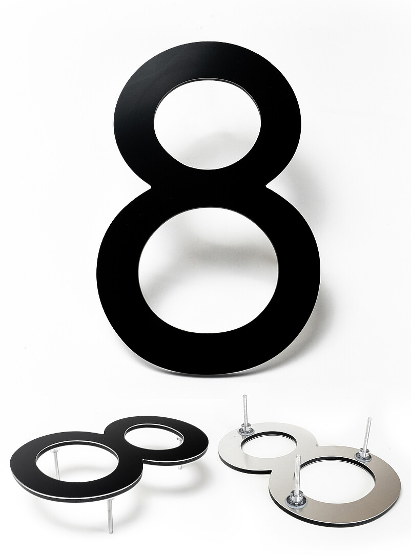 Contemporary door number 9 in tall product image 2