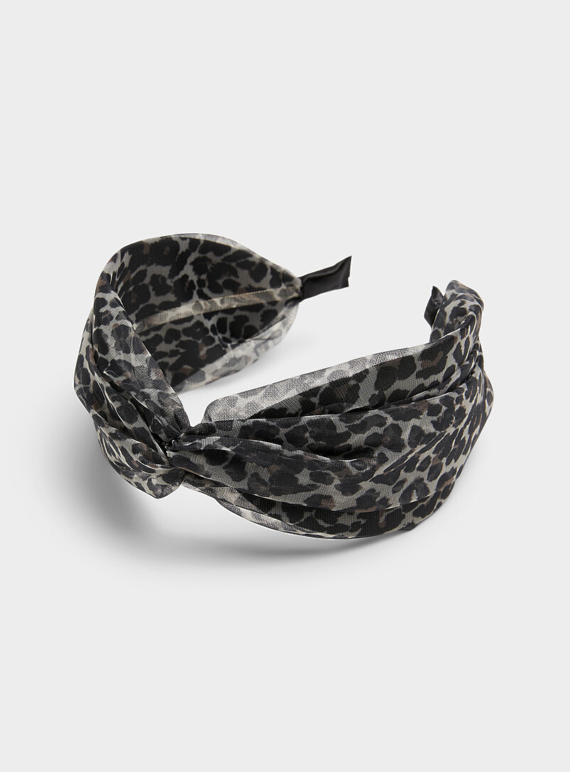 Le serre-tête léopard organza | Simons | Magasinez des Bandeaux et ...