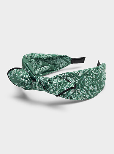 Le serre-t&ecirc;te boucle paisley