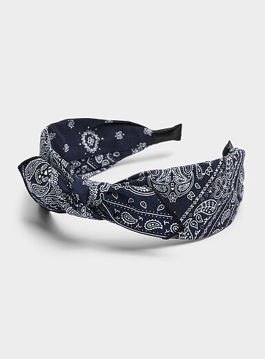 Le serre-t&ecirc;te boucle paisley