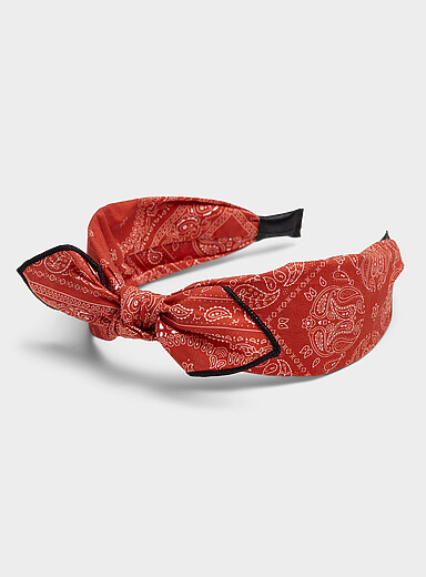 Le serre-t&ecirc;te boucle paisley