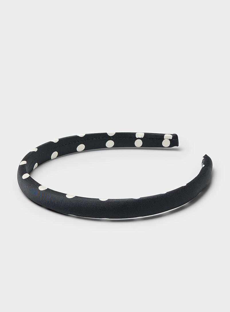 Contrast dot thin headband product image (primary)