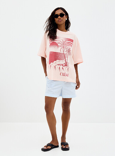 Le t-shirt ample imprim&eacute; Havana