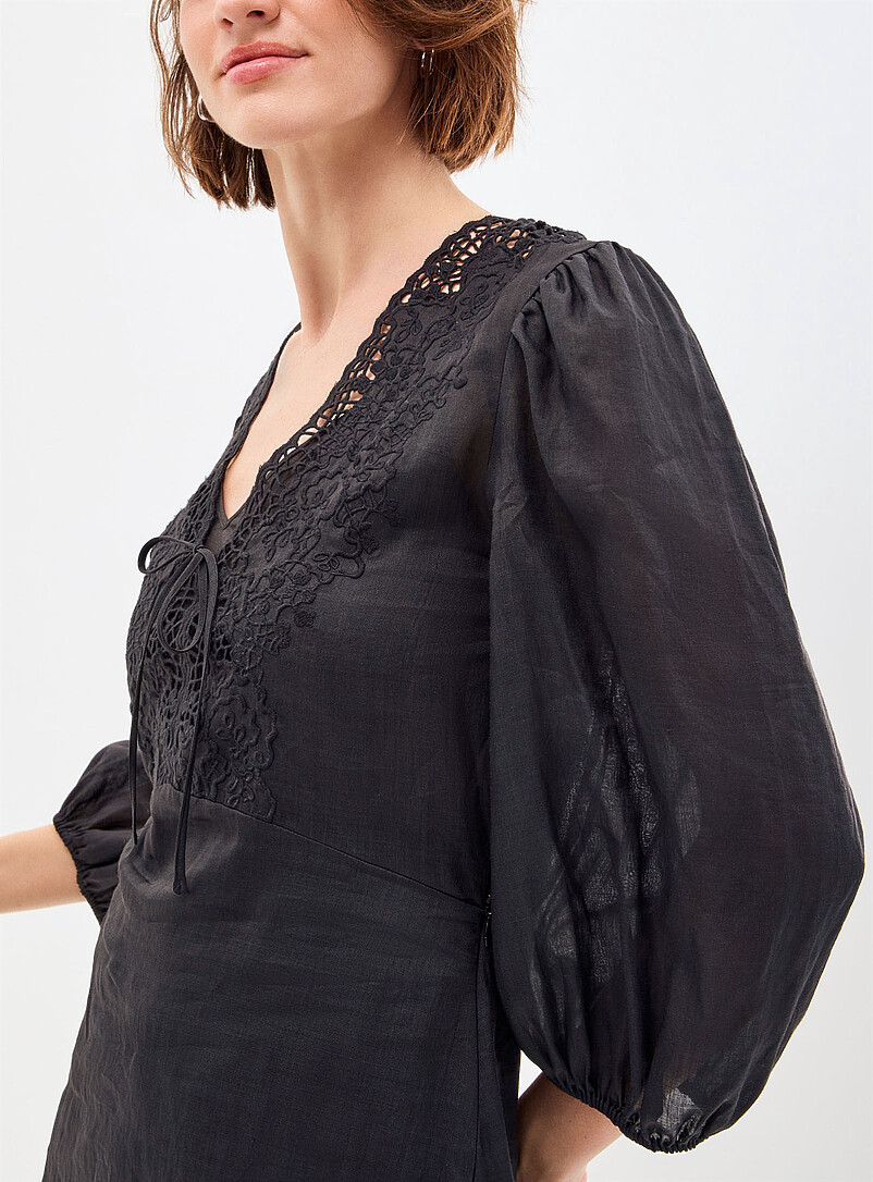 Driketta tone-on-tone embroidery dress product image 2