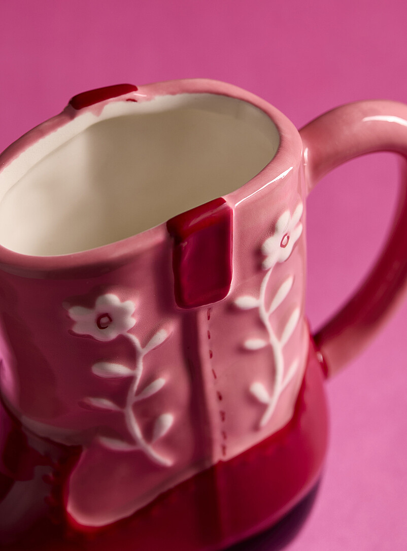 Simons Maison Pink Cowboy boot mug