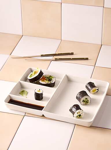 L'assiette bento blanche