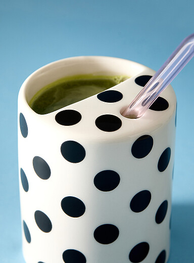 Le gobelet pois contraste