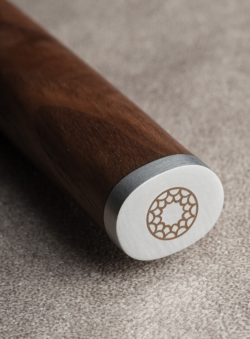Santoku walnut knife product image 3