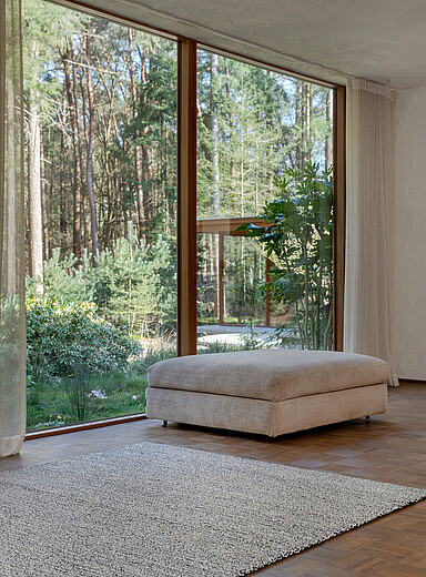 Brink & Campman Patterned Blue Jazz Dense carbon wool rug See available sizes