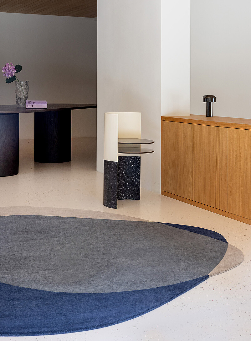 Brink & Campman: Le tapis pure laine Element Arp formes fusionn&eacute;es Voir nos formats offerts Sable