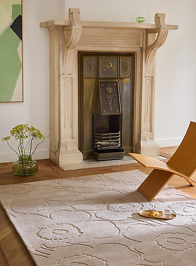 Marimekko Sand Piirto Unikko pure wool rug See available sizes
