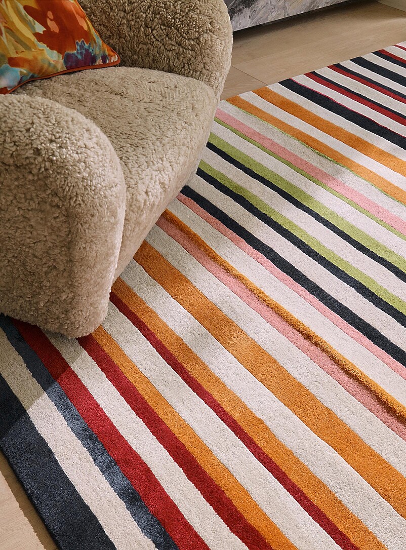 Calla multicolour-stripe artisanal rug See available sizes product image 2