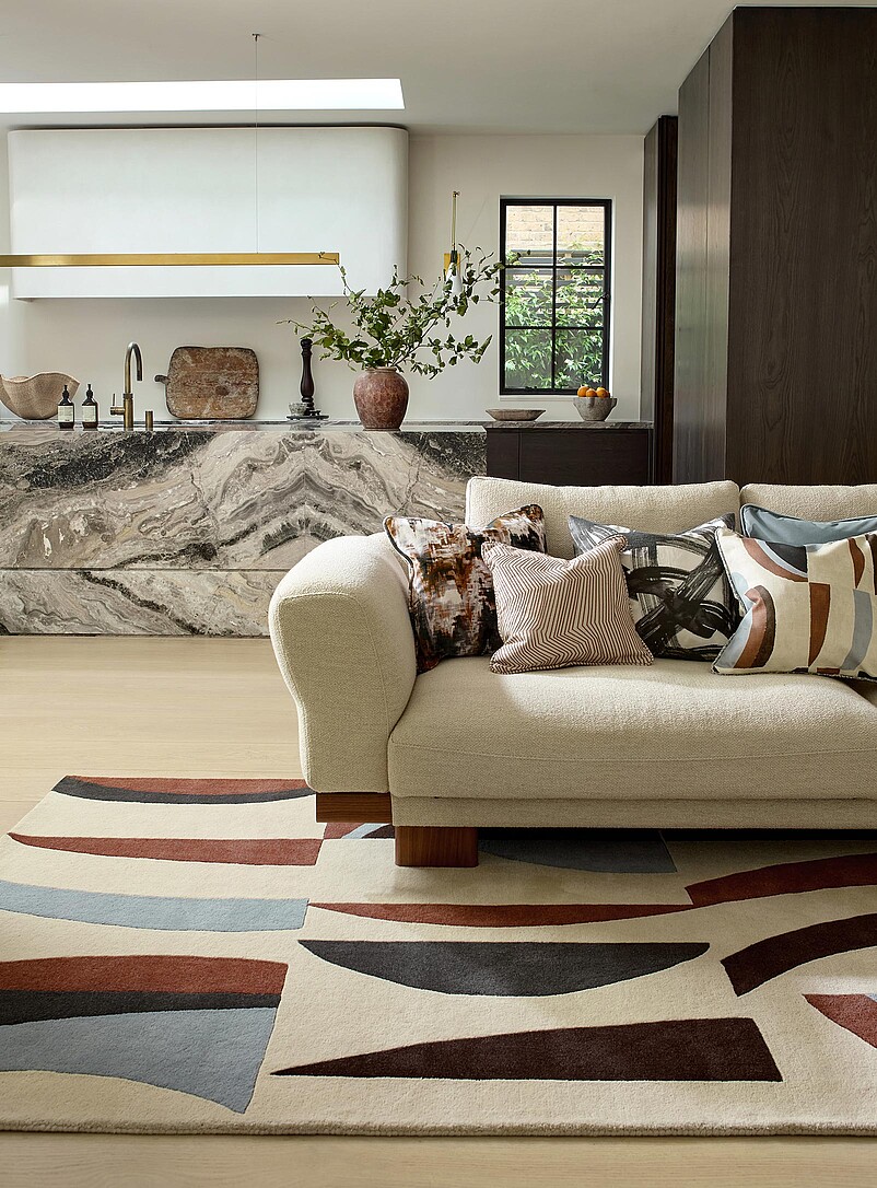 Torillo modern geometric virgin wool rug See available sizes product image (primary)