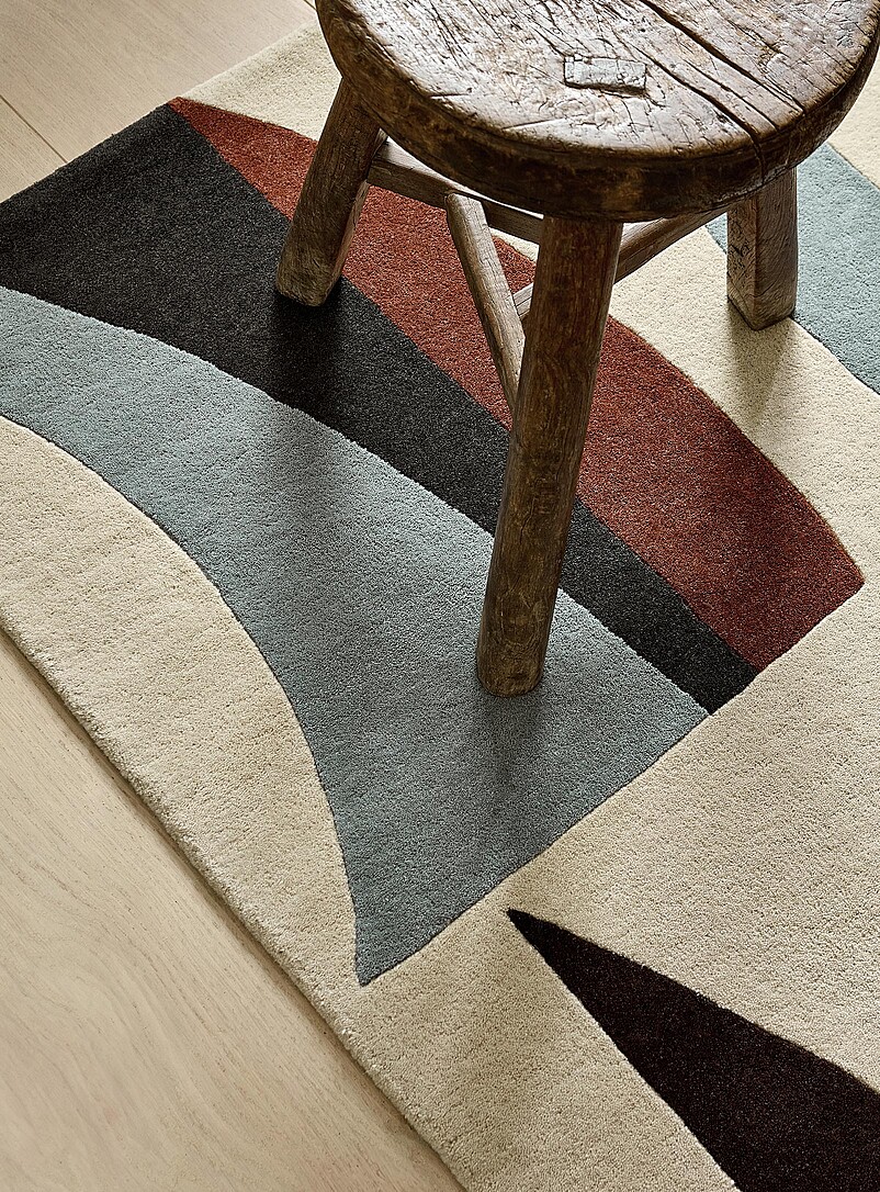 Torillo modern geometric virgin wool rug See available sizes product image 2