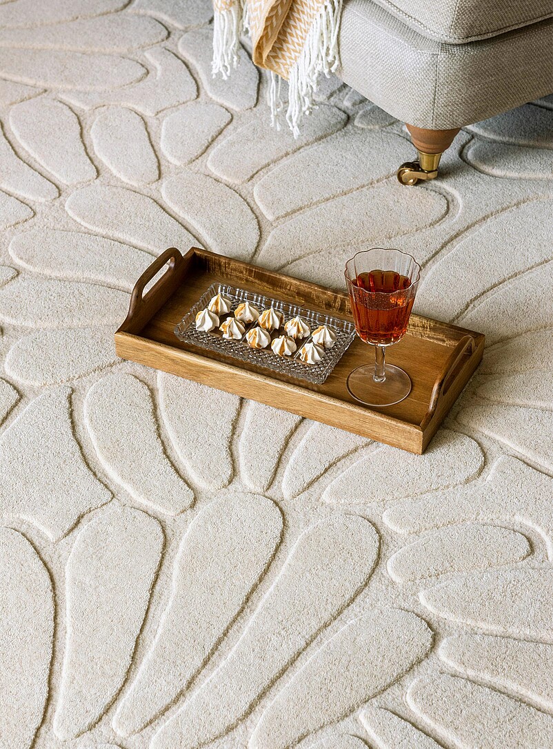 LA Coleby textured petals rug See available sizes product image 2
