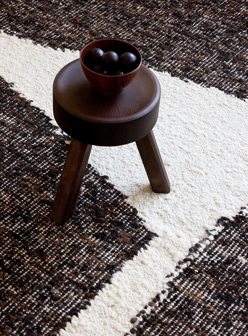 Craft Fundament chocolate and cream reversible rug See available sizes product image 2